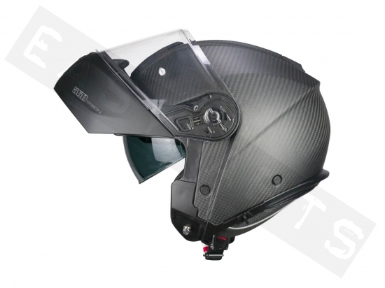 Helm Modular CGM 560C MAD PRO Carbon matt schwarz (Doppelvisier)